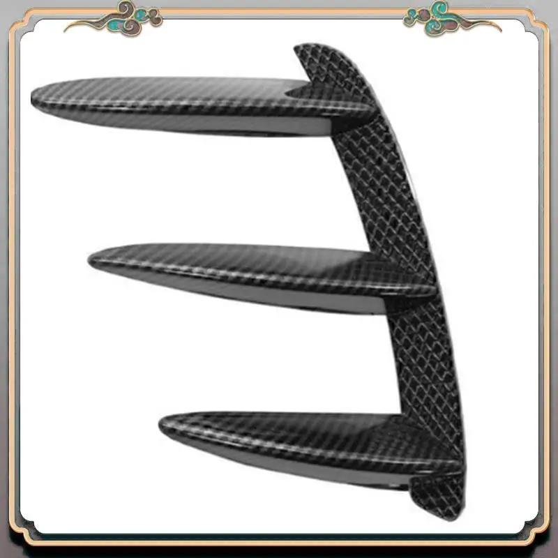 A73Q-سيارة ألياف الكربون المصد الخلفي سبويلر الجانب منفذ الهواء الجناح Canard زعنفة لمرسيدس بنز الفئة W176 A200 A260 ل AMG