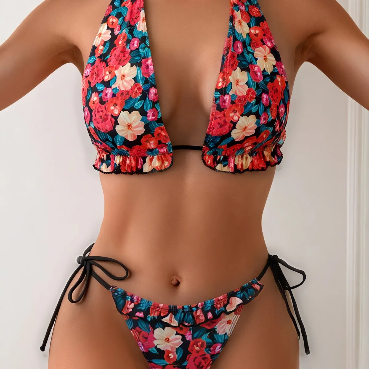 

Swimsuit Women's Pool Beach Party Vacation Swimming Fashion Sexy Dress 2025 New European and American 2-piece Set Bikini Set