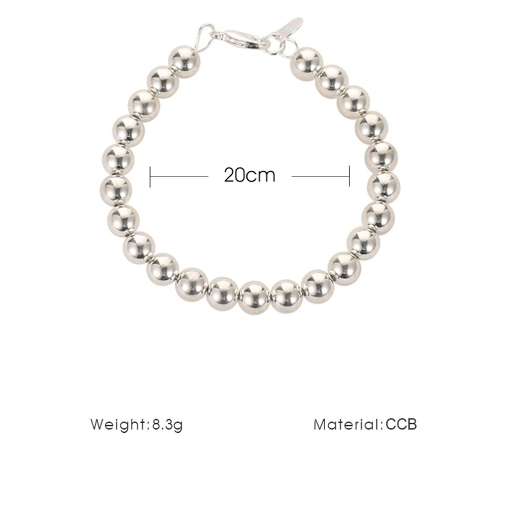 

1Pcs Beaded Chain Bracelet Classic Design Comfortable Touch Jewelry for Ladies Female Friends Bracelet Bead Chain
