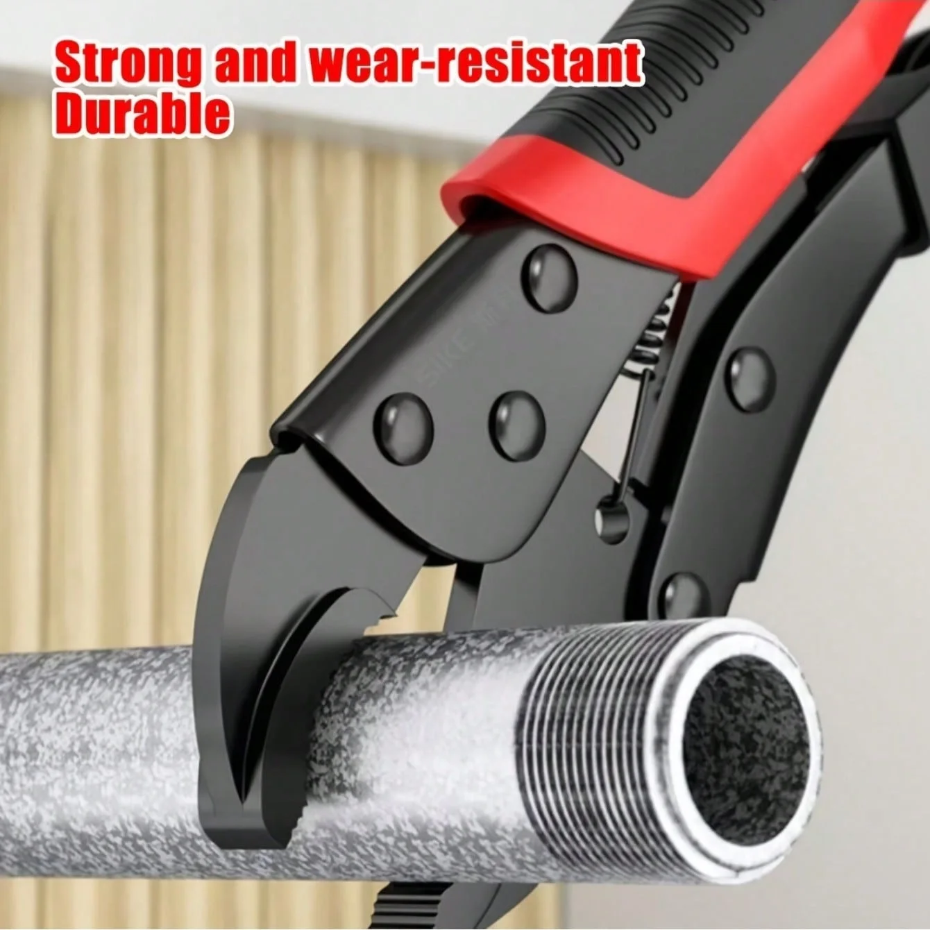 7 Inch Heavy-Duty Locking Pliers Multifunctional Universal Round Mouth Pipe Clamp High Hardness Anti-slip Vice Pliers