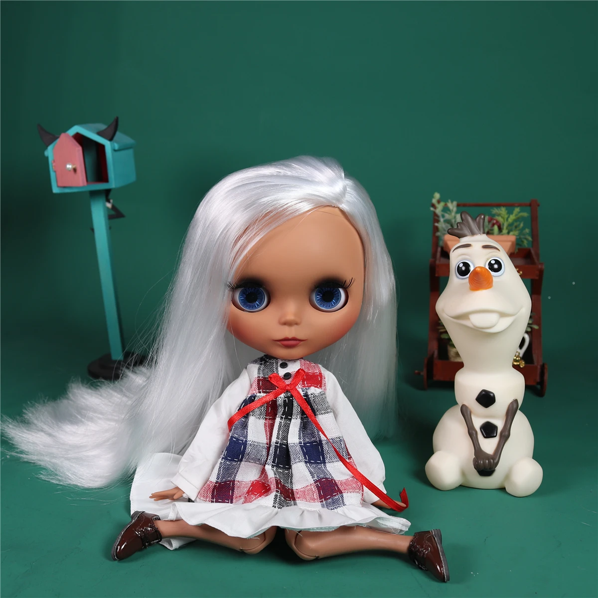 ICY DBS Blyth doll 1/6 bjd white hair tan skin white skin dark skin matte face 30cmm height toy doll anime girls gift