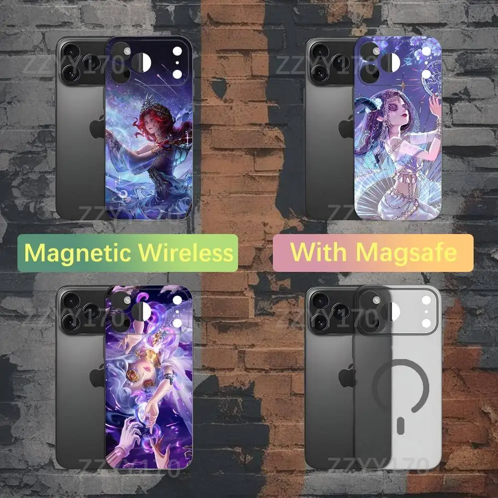 

Чехол для телефона I-IdentityS V Game для iPhone 17,16,15,14,13,12,X,XS,Pro,Max,Plus,E,Air,Mini с Magsafe Magnetic Frosted Clear