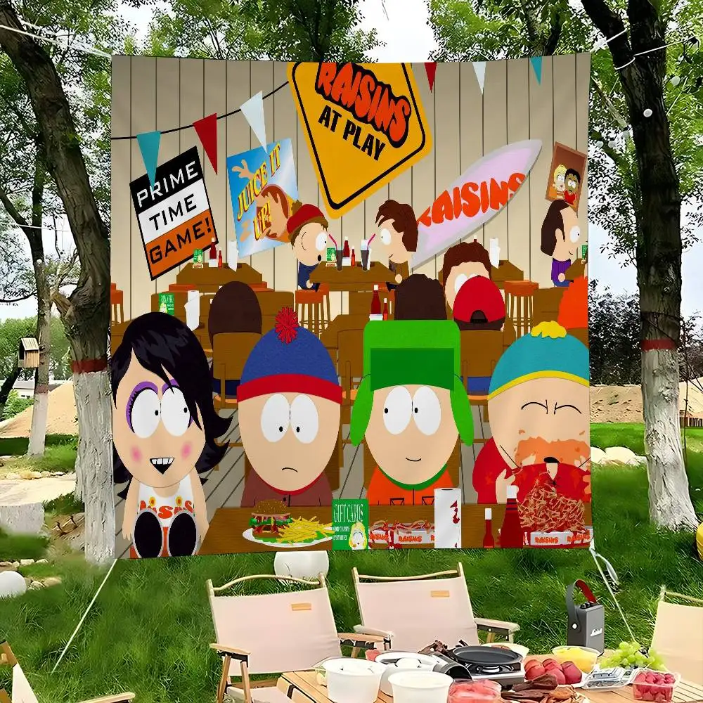 Classic animation S-South Cartoon Park Printed Large Flag Art Science Fiction Room Home Decor Decor Banner