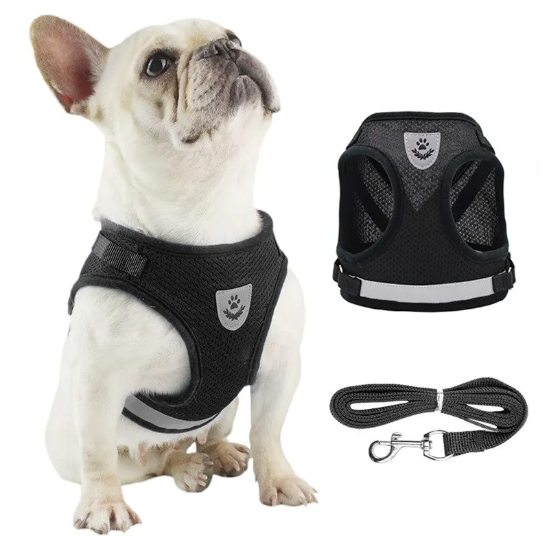 Outdoor Dog Pet Leash Undershirt Type Harness Breathable Reflective Adjustable Chest Harness Carrying Supplies