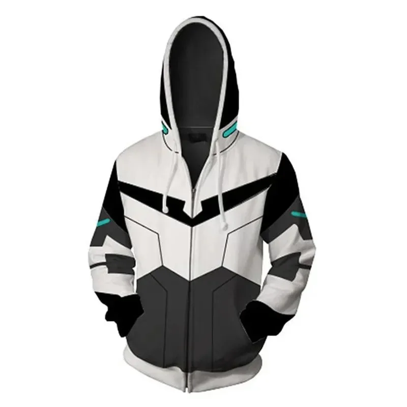 Voltron felpa con cappuccio corta crop top sportivo Shiro/tl/hunk/Pidge/felpe a maniche lunghe cardigan costume cosplayaa