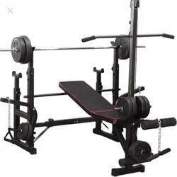 Multi function Home Gym Equipment Smith Machine Adjustable Weightlifting Bench Press Sit Up Bench Weight Bench