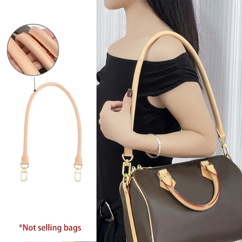 Genuine Vachetta Leather Bag Strap For Shoulder Straps Belts Replacement Bag Accessories Underarm Bag