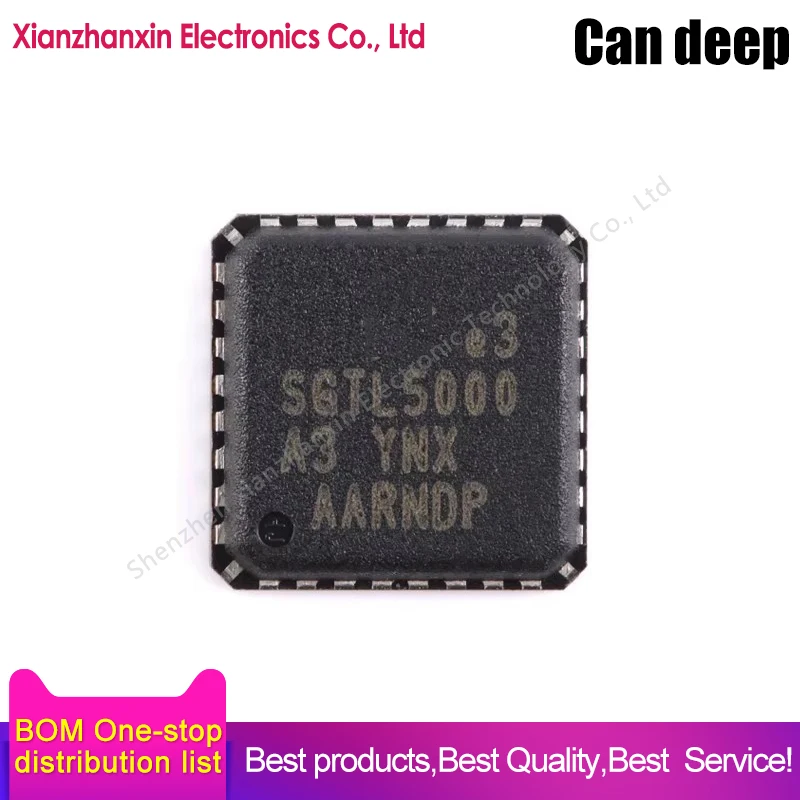 1PCS/LOT  SGTL5000XNAA3 SGTL5000 QFN-32 Audio codec chips in stock