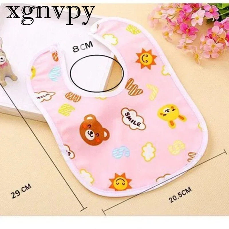 xgnvpy 3PCS Baby Bibs Cotton Waterproof Feeding Clothes Protection Scarf for Kids Toddlers Newborns Boys Girls Accessories