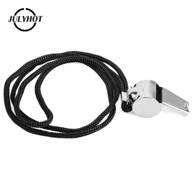 

1Pc Stainless Steel Whistle Referee Sports Rugby Stainless Steel Whistle Soccer Basketball Party Training