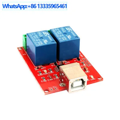For 2 channels 5V relay module drive-free usb control switch computer control switch PC intelligent control board module
