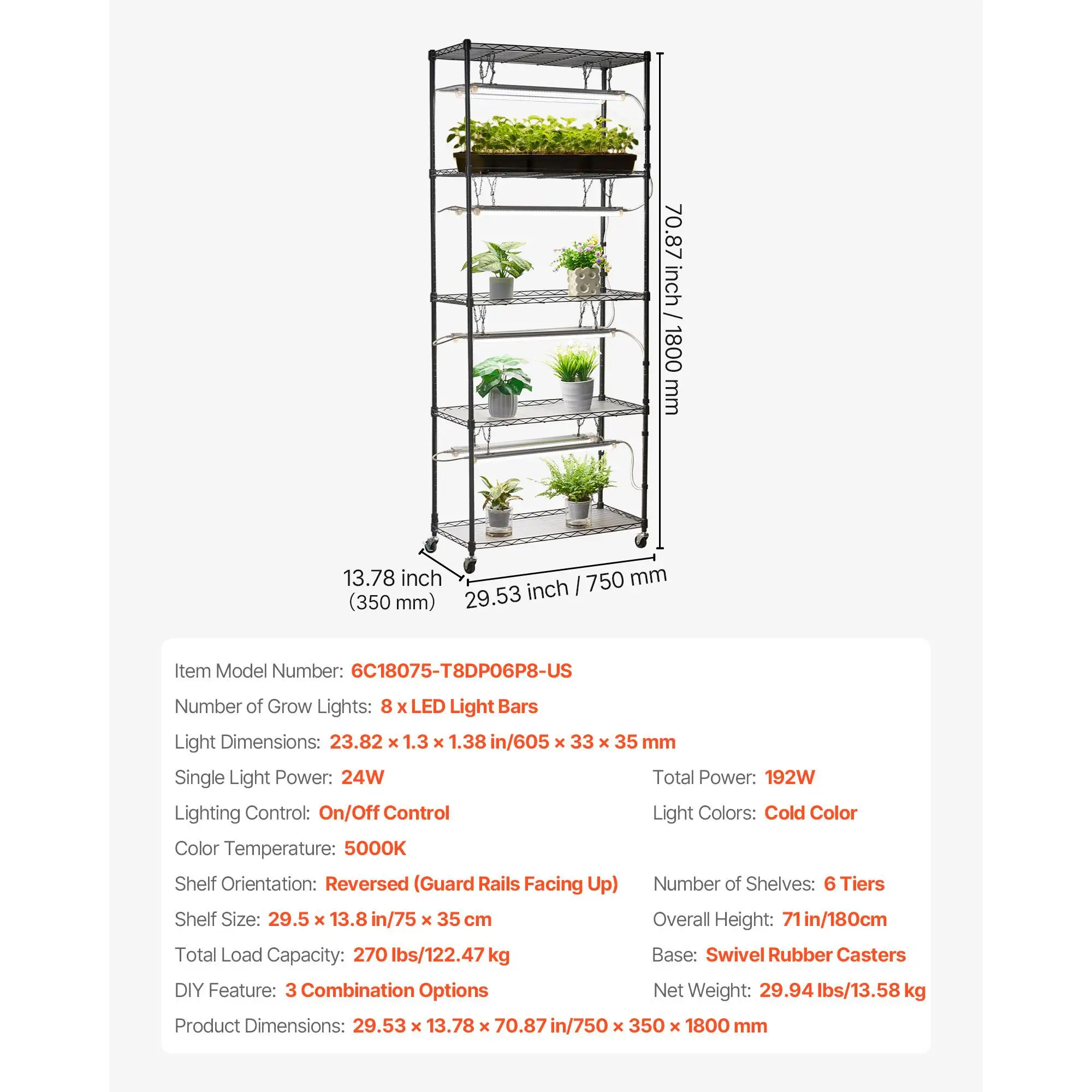 71 Inch Indoor Plant Stand wit - огляд і ціна Plant Pot