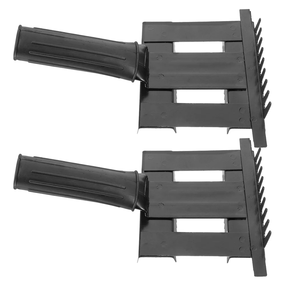 

2pcs Horse Hair Comb Animal Grooming Brush Cleaning Supplies Metal Rake Travel Lightweight NonSlip Handle Easy Hair Removal