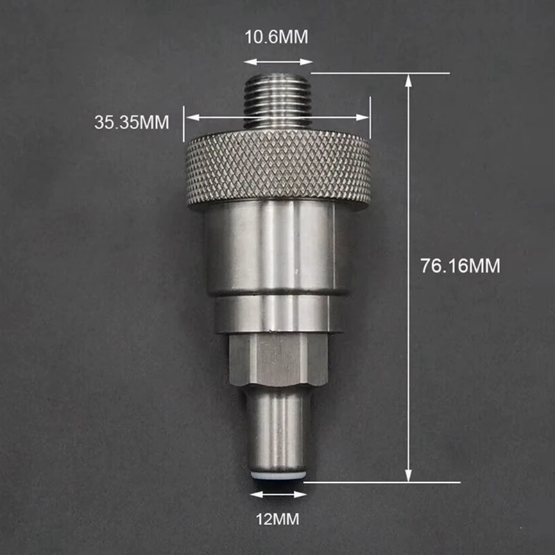 

-CGA 347 Комплект из нержавеющей стали, 1/4 дюйма, MNPT, ручная плотная гайка и 3-дюймовый ниппель 347, разъем для атмосферных бутылок-A21I
