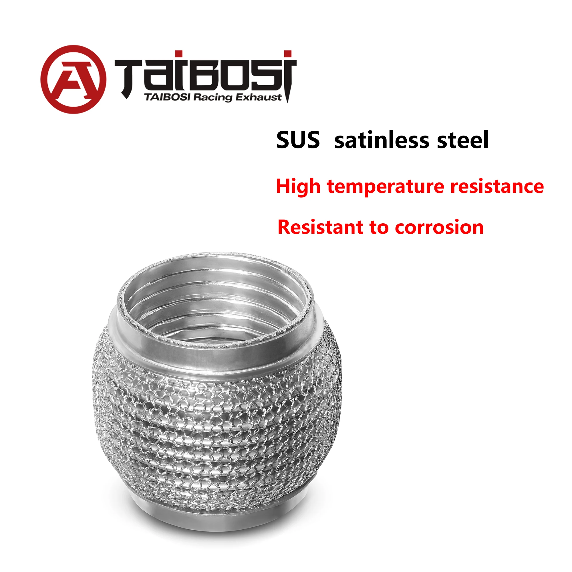 

Taibosi 1 шт. автомобильная выхлопная труба гибкая сильфонная трубка гибкая муфта с сетчатой блокировкой супер гибкий сильфон из нержавеющей стали 51 63 76