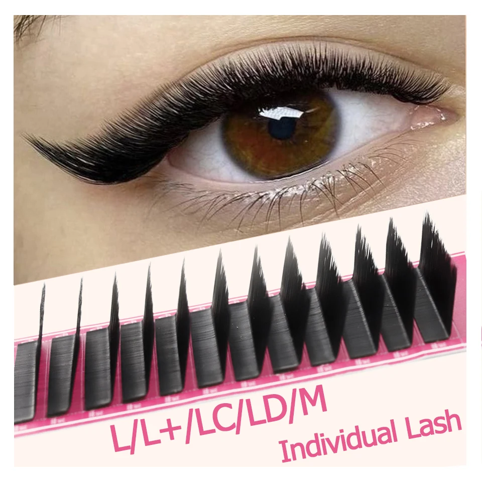 Rujade M LC L Curl Lash Extension MIX Matte Faux Mink Eyelashes Extension Individual Eyelashes LU L+ LD Makeup False Lash Cilios