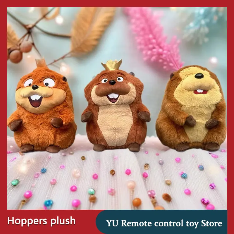 

Новая плюшевая игрушка Hoppers King George Mabel Loaf Beaver, мягкая пушистая игрушка-бобр, милая кукла-бобр для детей, подарок на день рождения