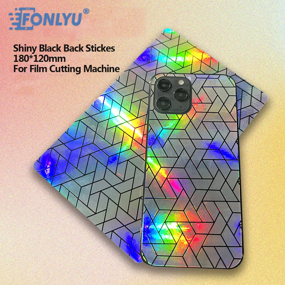 

FONLYU 3D Embossed Shiny Black Back Stickers Screen Protective Film Rear Skin Membrane Phone Cover For Hydrogel Cutting Machine