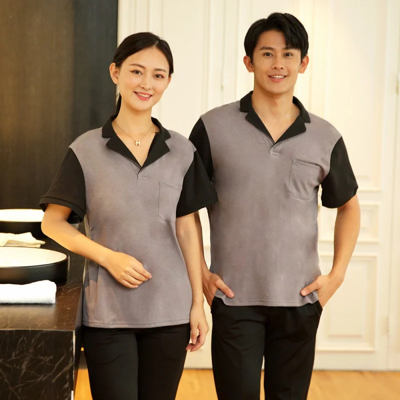 Cleaning Work Clothes Short Sleeve Female Property Room Aunt Clothing Housekeeping Cleaner