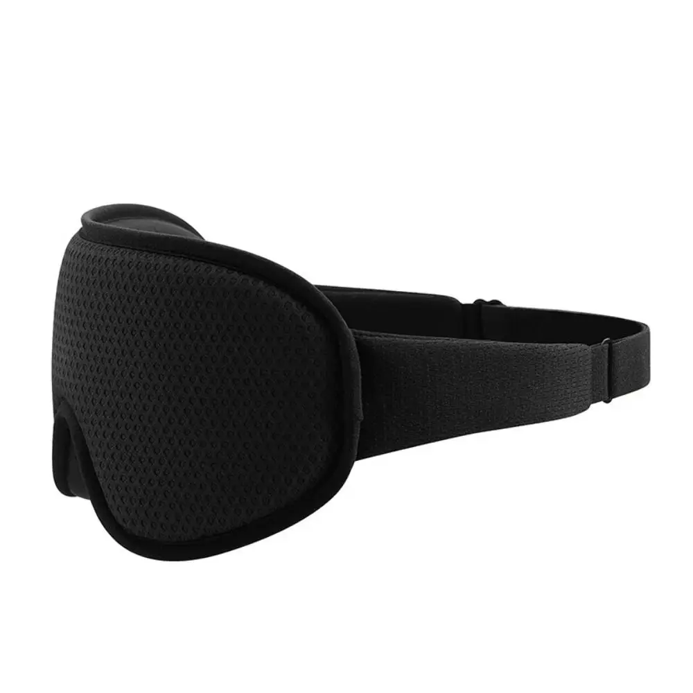 Máscara de sono 3d respirável, recuperação lenta, macia, blackout, alça elástica ajustável, bloqueio de luz, auxílio para dormir, descanso