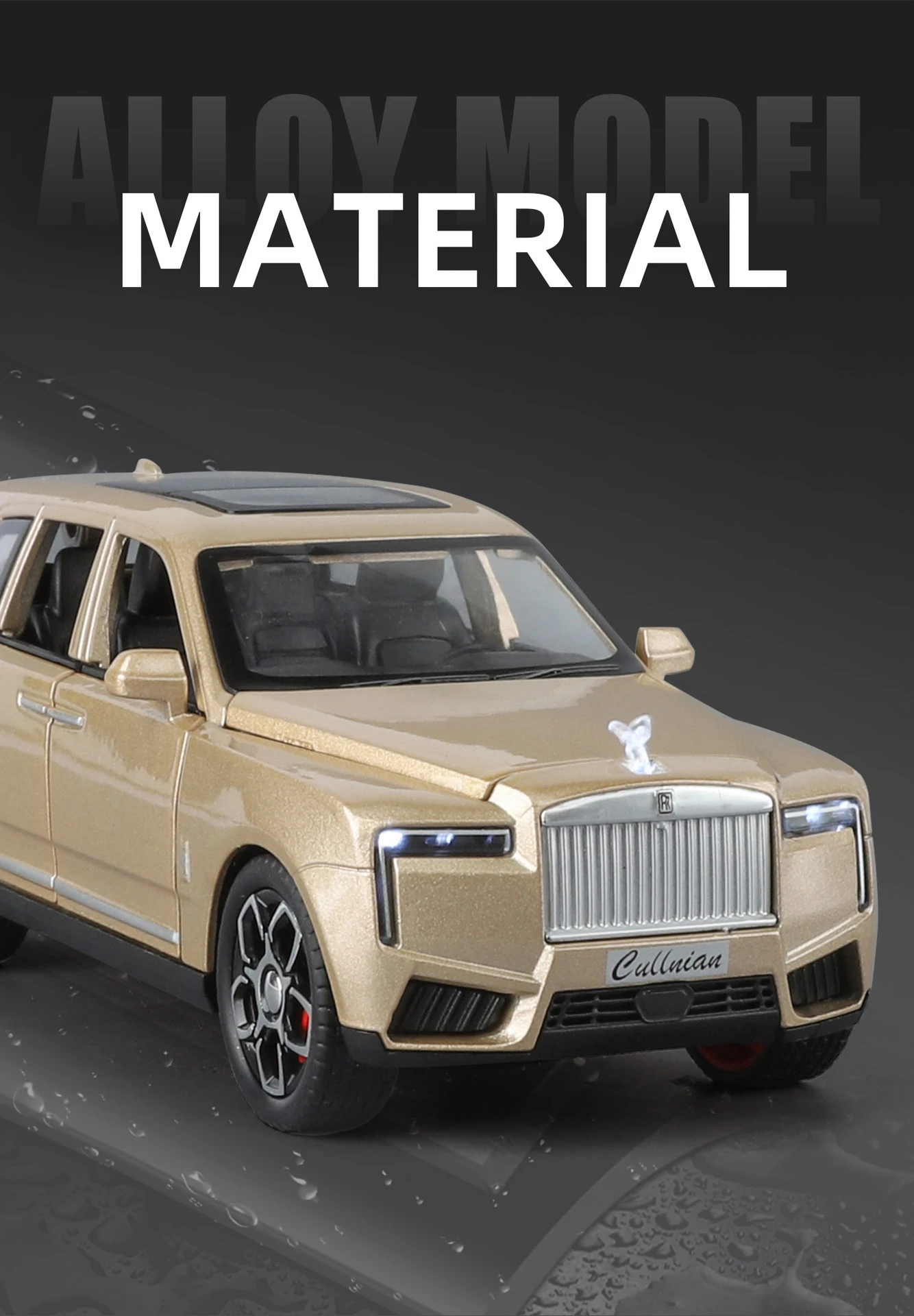 1/32 2025 Rolls Royce SUV Cullinan Legierung Luxusauto Modell Druckguss Metall Spielzeug Geländewagen Auto Modell Sound und Licht Kinder Geschenk – Detail 4