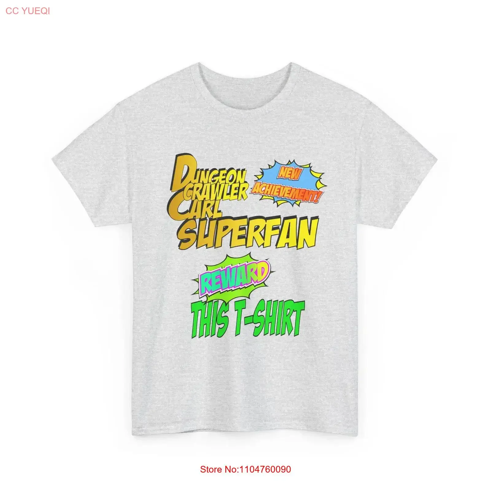 Dungeon Crawler Carl Superfan New AchievemenT T Shirt Fans of Geek  vintage Washed Versatile Unisex fashion Soft