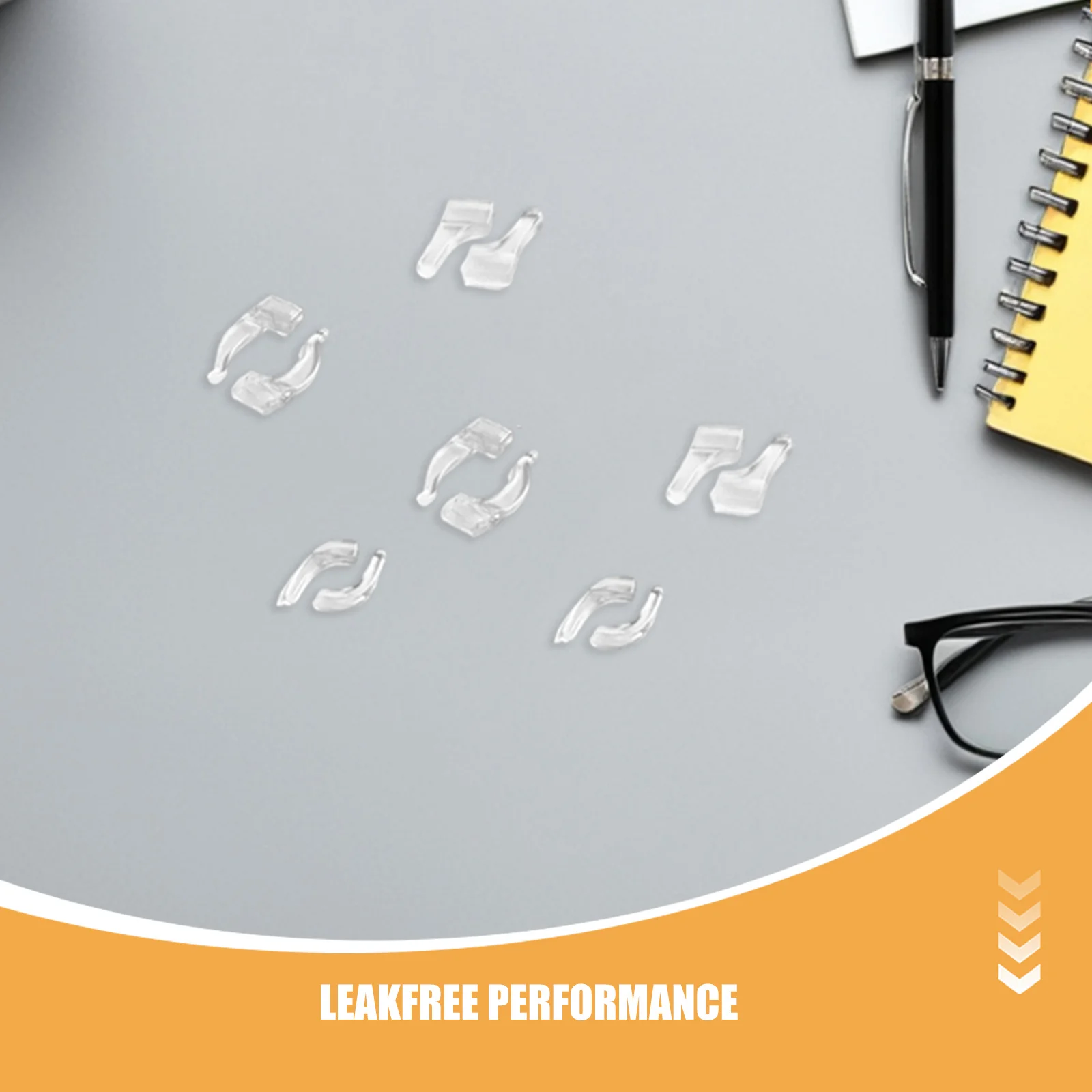 20 زوجًا من مقابض الأذن النظارات المضادة للانزلاق من السيليكون معبد كم التجنيب للنظارات الشمسية تناسب آمن أثناء الركض الرياضي