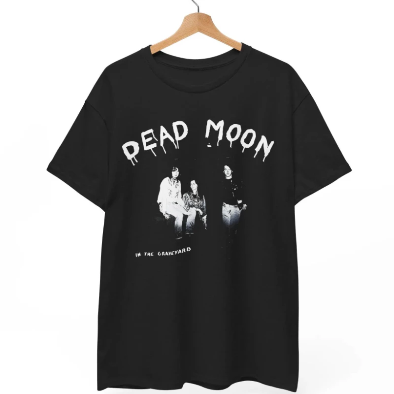 Dead Moon T-shirt, Graveyard Garage Punk Band T-shirt, Retro Style Psychological Rock Shirt, Portland Underground Music Top