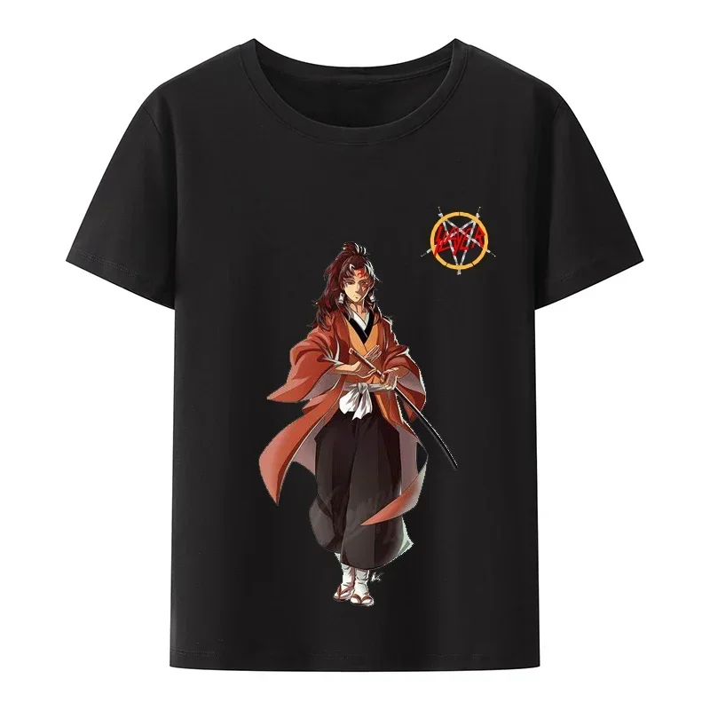 Maglietta giapponese Kawaii Demon Slayer Kimetsu No Yaiba Hot Anime Streetwear Tee Tanjirou Kamado maglietta allentata Unisex