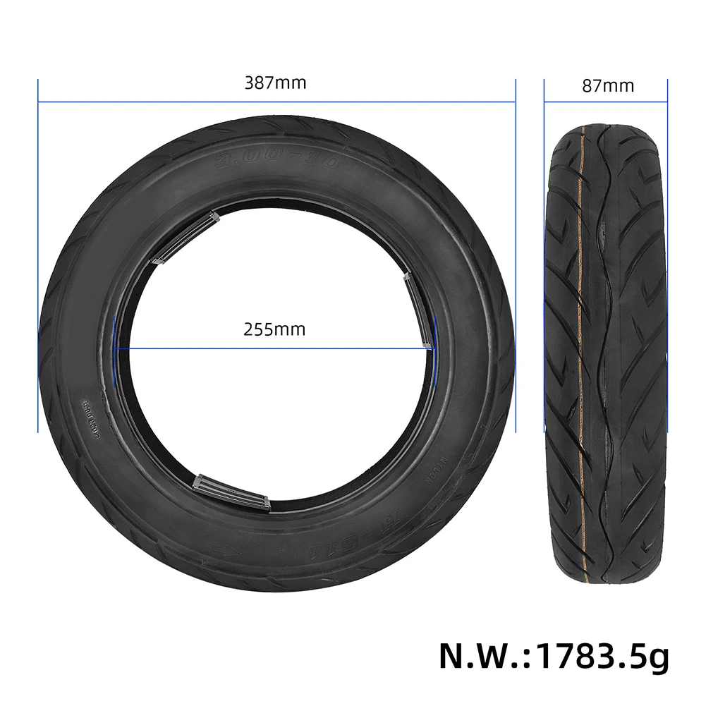 

3 00 10, нескользящая бескамерная шина, идеально подходящая для мотоциклов, грязи, питбайка, GY6, надежная резина