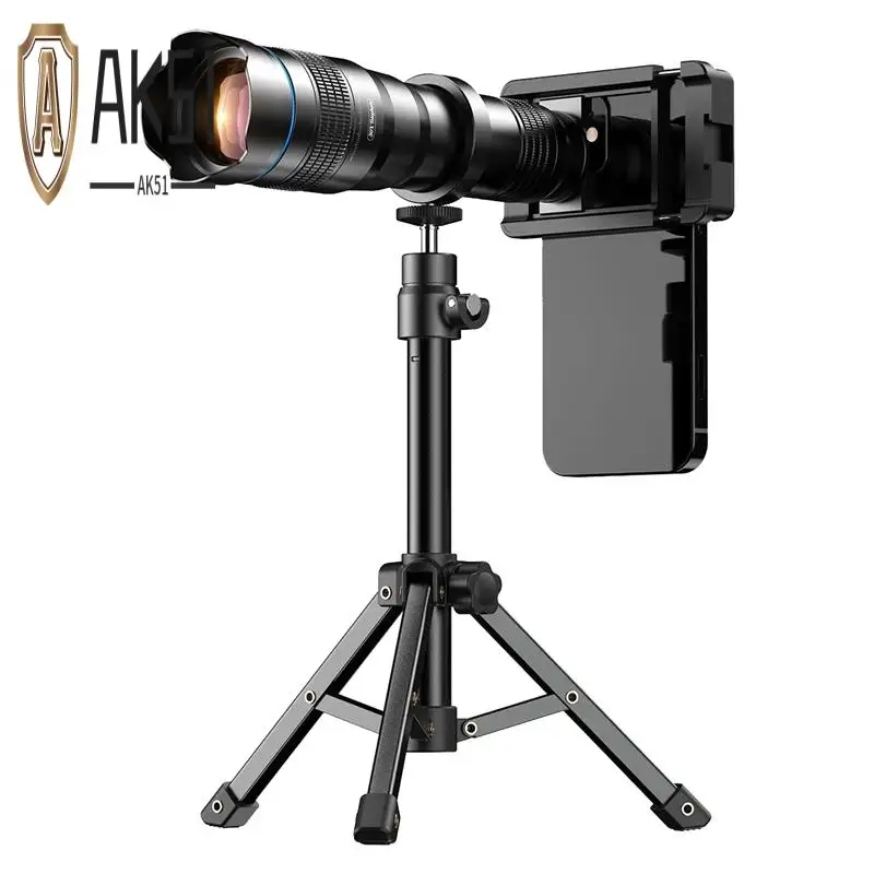 

AK51-External Telephoto Phone Camera Lens Telephoto Lens 36X Optical Magnification With Tripod And Phone Clip