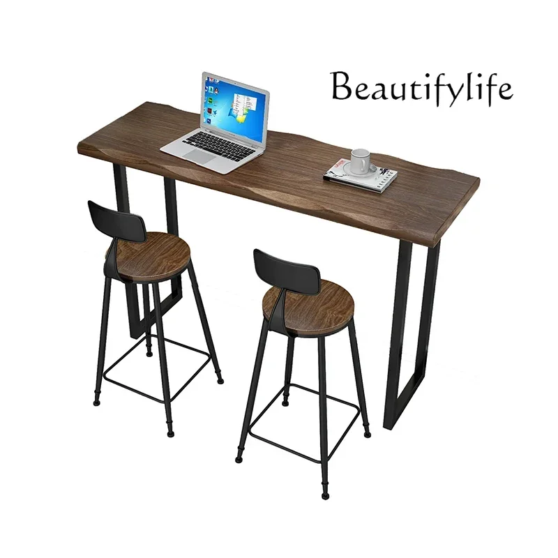 

Reception Desk Night Club Bar Table Outdoor Long Bistro Cocktail Bar Table Counter Coffee Led Center Furniture Tavolo Dj FYBT