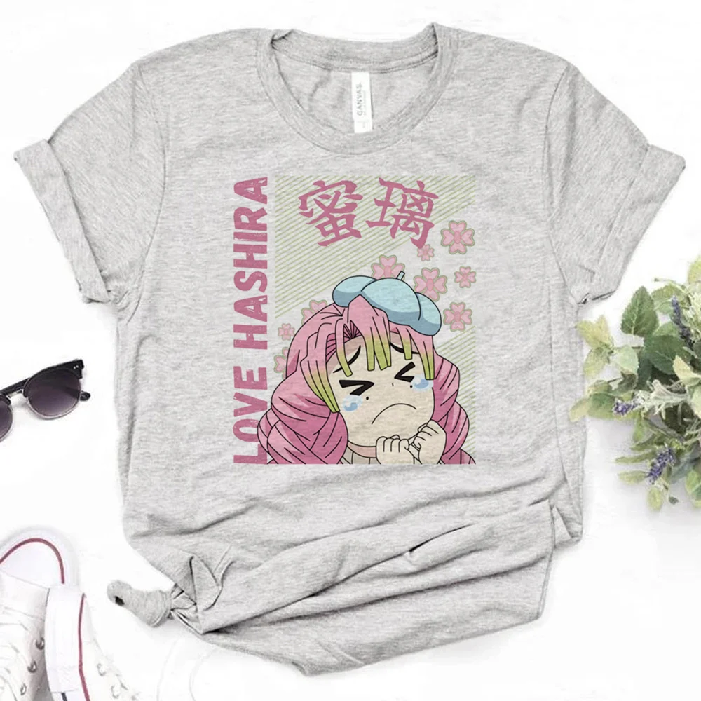 Mitsuri t-shirts women designer manga streetwear Tee girl comic y2k graphic clothing