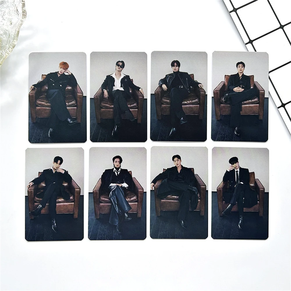 8Pcs/Set KPOP ATEEZ Postcard GOLDEN HOUR：Part.1 Album Photocards Hongjoong Seonghwa Yunho Wooyoung Lomo Cards Fans Collection