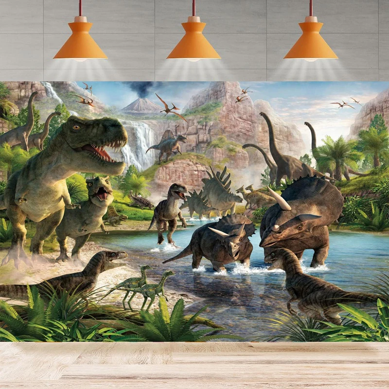 

Photography Backdrop Dinosaur Park Theme Background For Boy Girl Newborn Baby Shower Birthday Party Home Decor Banner