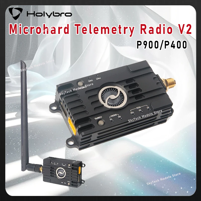 

Holybro Microhard Telemetry Radio V2 P400/P900 FHSS 64km 276kbps MAVLink 7-35V JST-GH for RC FPV Long Range