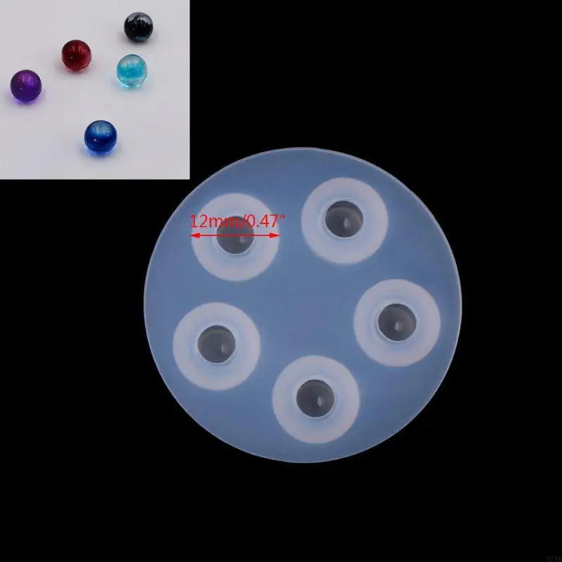 

37JB DIY Jewelry Making Resin Mold Ball Silicone Mold Necklace Pendant Mold