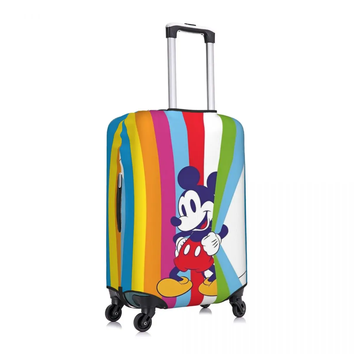 Funny Mickey Mouse Suitcase Cover Vacation Travel Elastic Luggage Supplies Protection