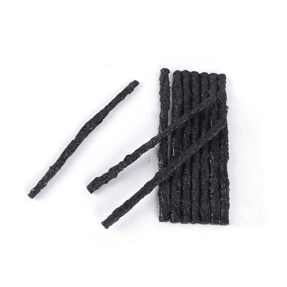 

50 pcs Car Tubeless Seal Strip Tire Repair Tool Wheel Tire Tape Auto Seal Strip For Vacuum Wheels 100X3.5Mm Black Reusable