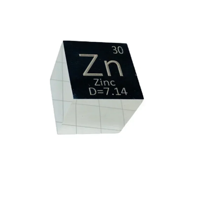 

1 '' Mirror Zinc Cube Element Zn Desktop Decoration