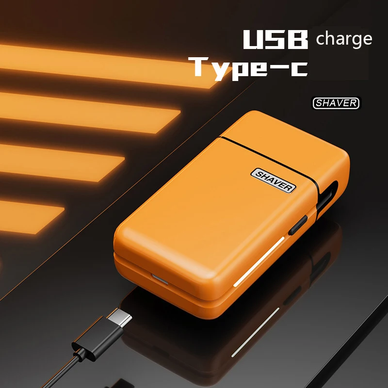 STLF Portable Rechargeable Electric Mini Shaver Men Home Usb Foil Electric Razor Shaver