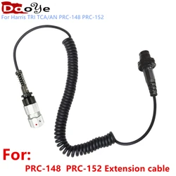 PRC-148 PRC-152 Walkie Talkie Tactical headset Extension cable for Harris TRI TCA/AN PRC-148 PRC-152 Radio Extension cable