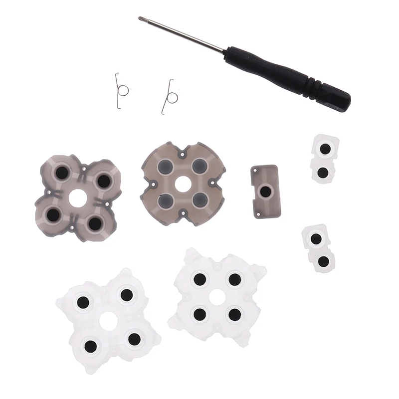 1Set  L1 R1 L2 R2 Trigger Buttons Analog Stick Conductive Rubber Repair For PS5 Controller Gamepad V1 V2