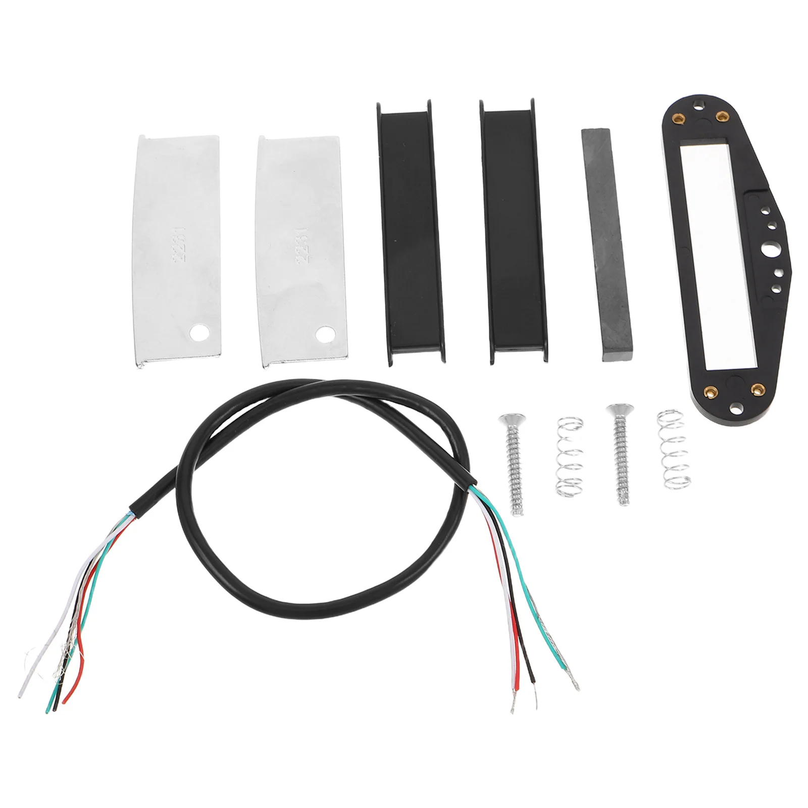 

1 Set Electric Guitar Pickup Humbucker Diy Kit Black For Clear Sound Noise Reduction, Guitar Repair Parts Compatible With Most