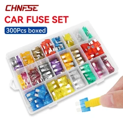 300pcs Car Blade Fuse Assortment Kit, 2A-40A Auto Truck Automotive Medium Small Fuse Mixed Motorcycle, Circuit Fuse With Box