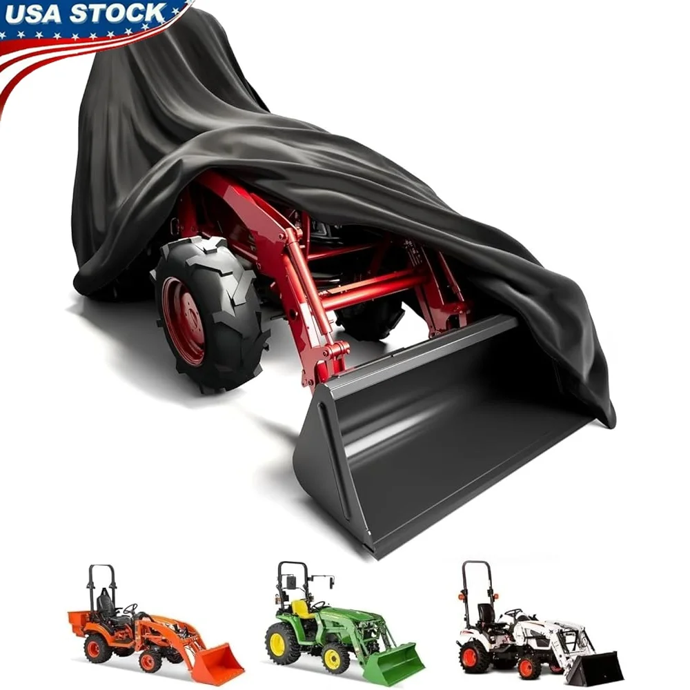 

Heavy Duty Waterproof Tractor Cover Universal Fit UV Protection Dustproof Durable 600D Oxford Cloth Compact Utility Tractors