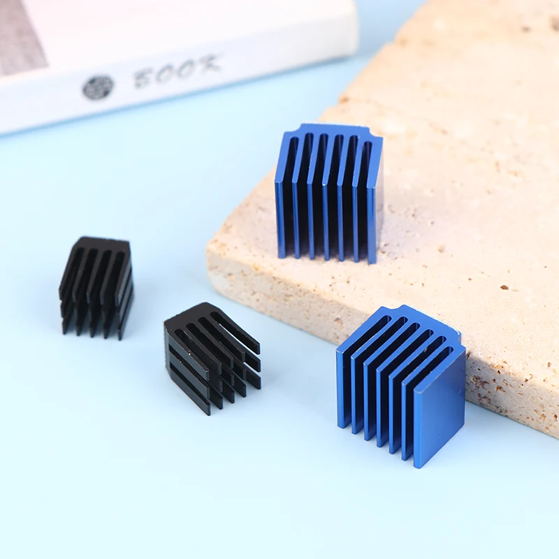 4pcs 3d Drucker teile blau Schrittmotor Treiber modul Kühlkörper mit Kleber Kühl block Kühlkörper für a4988 Antrieb