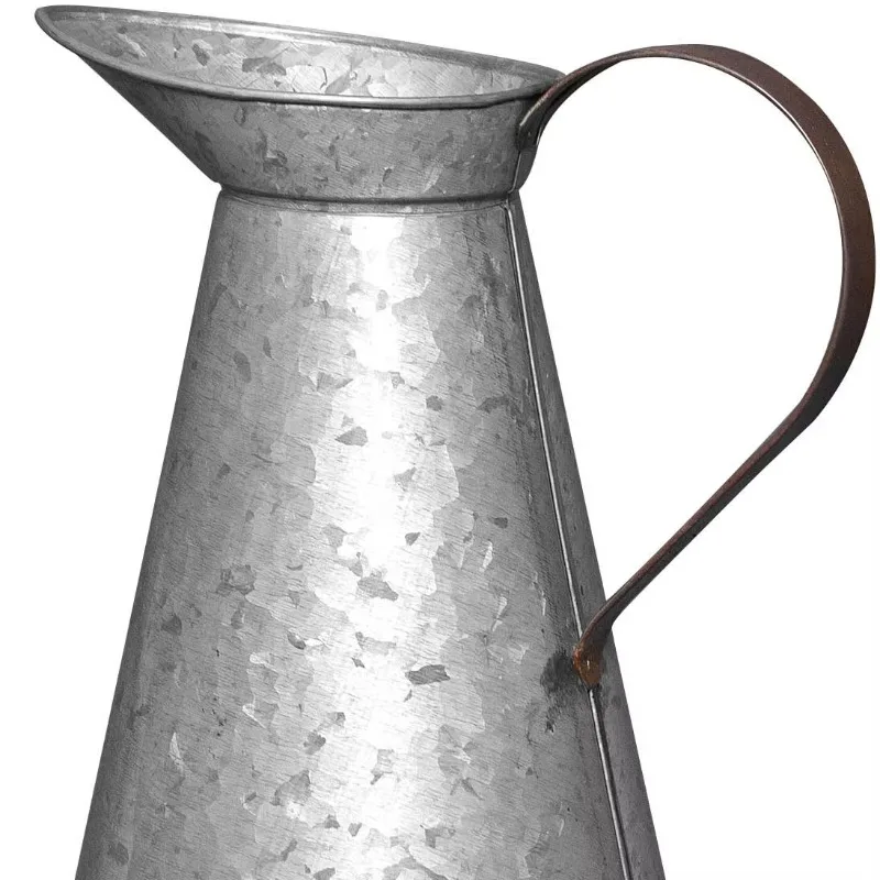 

Metal galvanized coffee jug coffee milk jug water bar home office decor with or without lid jug