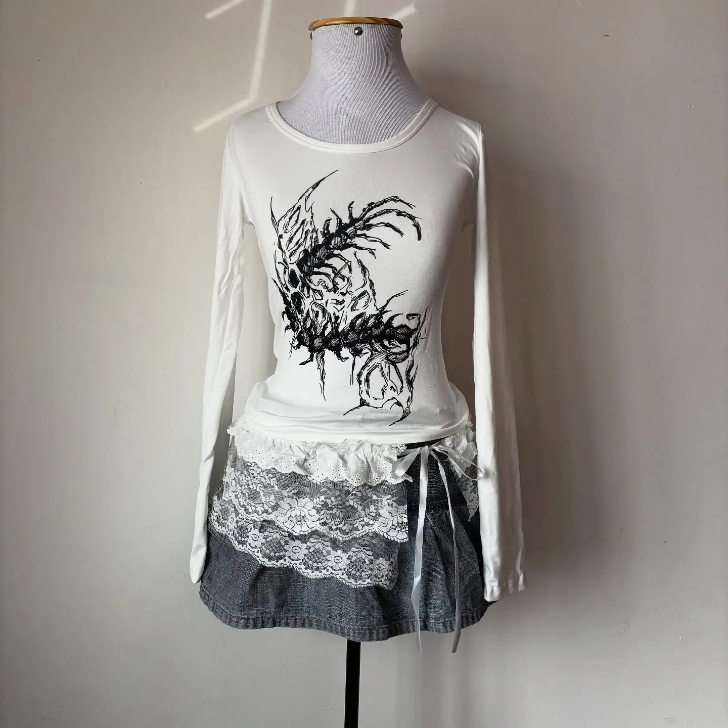 

Woman Clothing Star Girl Y2k Tops Grunge Clothes Y2k Top Crop Top Women Long Sleeve 90s Clothes Vintage Graphic T Shirts Kawaii