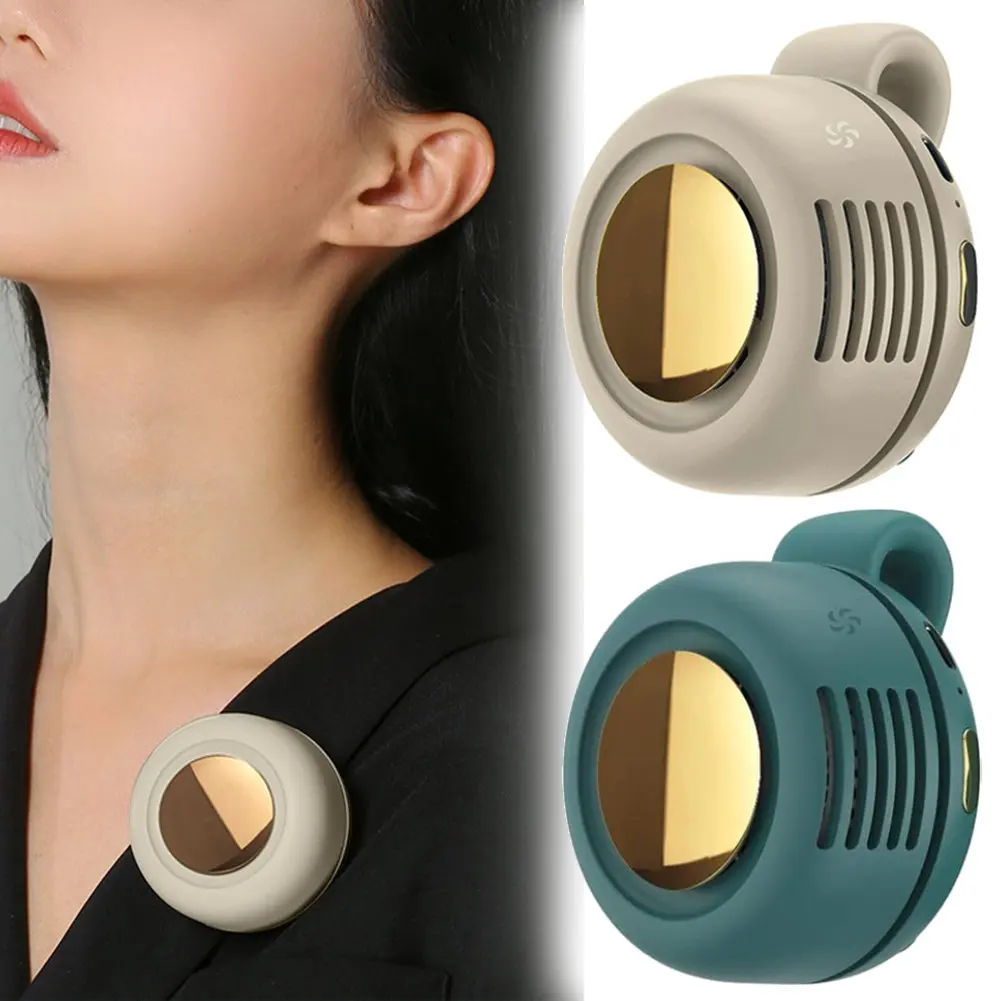 

Поясной безлопастной вентилятор USB-C Перезаряжаемый электрический настольный вентилятор 360° ° Регулируемый беслопастной вентилятор с сильным ветром для домашнего офиса